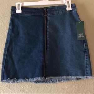 Two Toned Jean Skirt